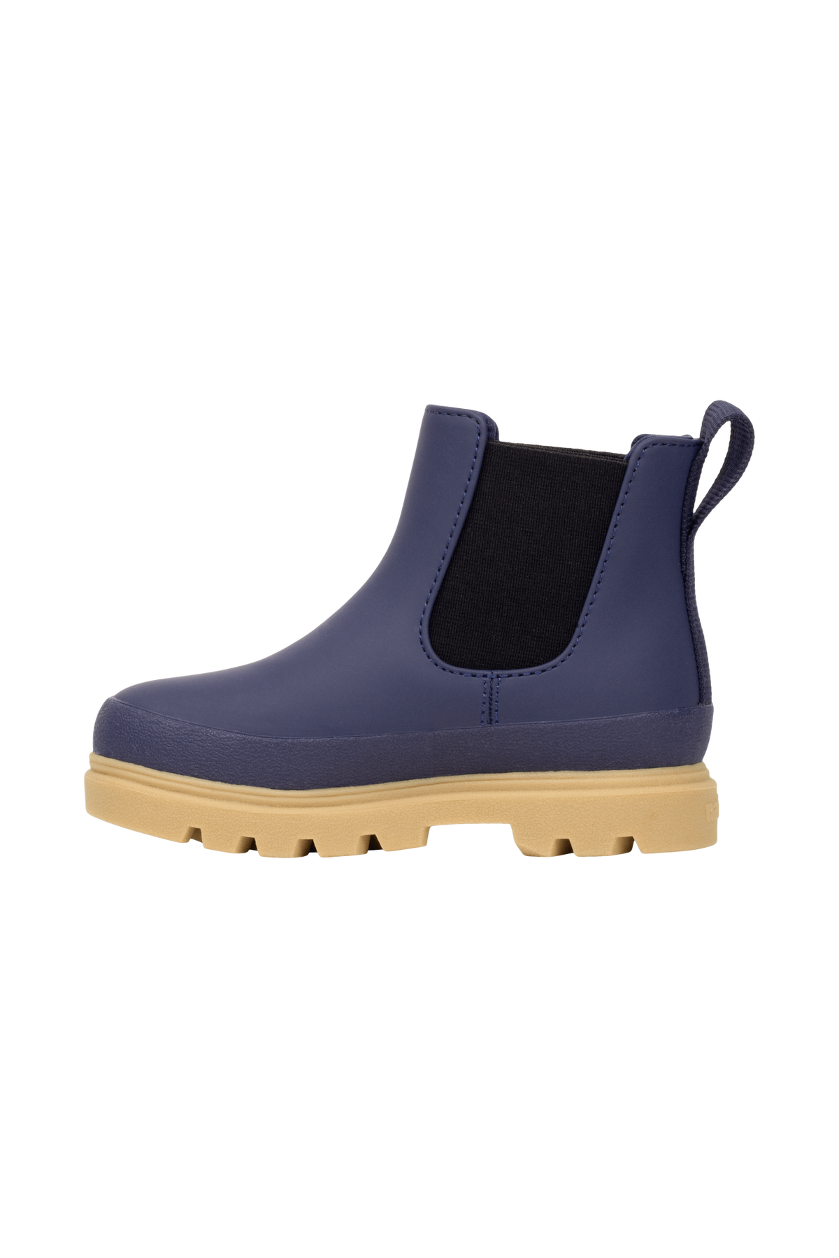Angled view of a Native Shoes Kids Kensington Chelsea Kids | Rgtabl/Gumbr Footwear in Rgtabl/Gumbr