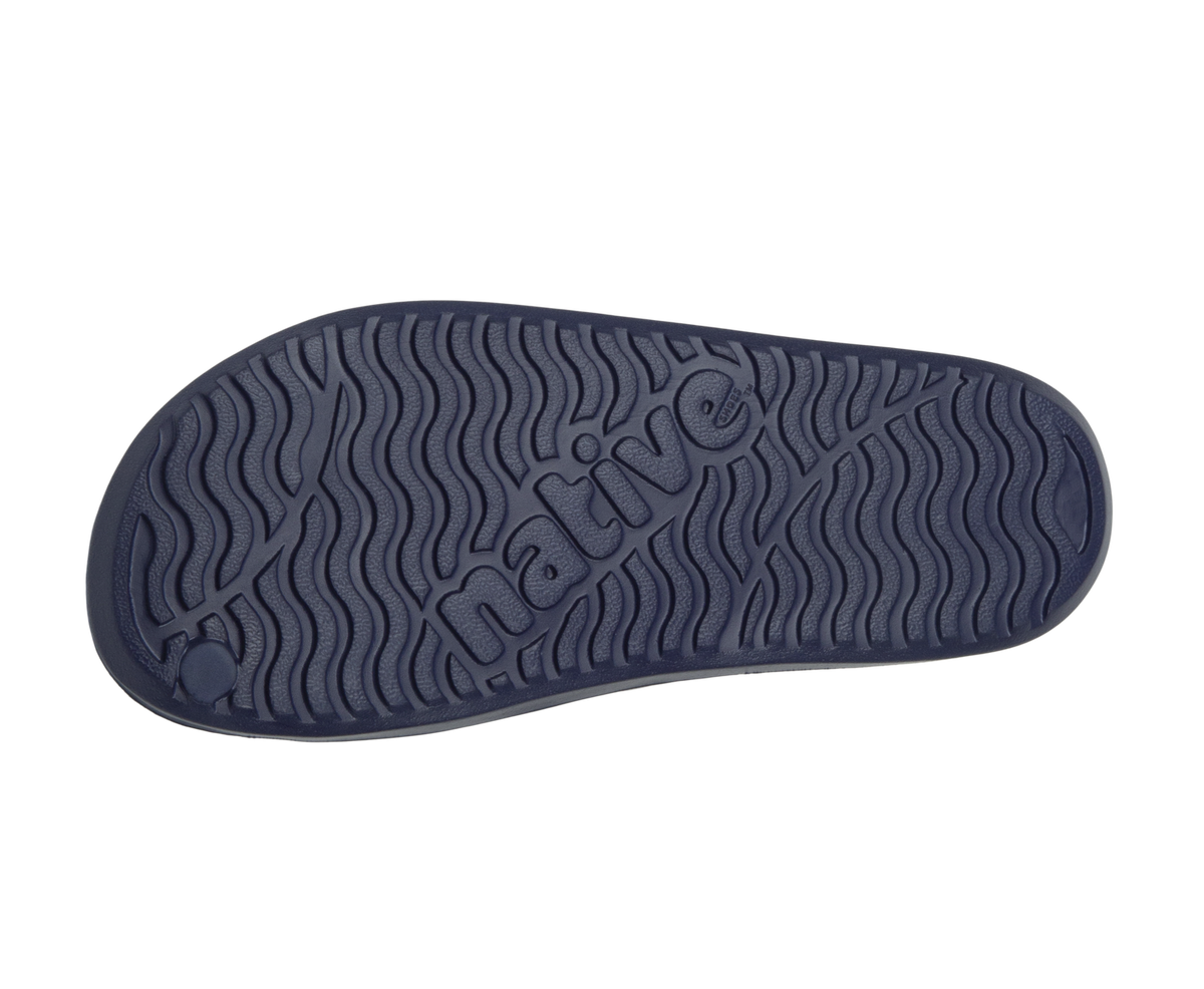 Bottom view of a Native Shoes Spencer Lx Wanderfoam | Regatta Blue / Hyams Grey Footwear in Regatta Blue / Hyams Grey