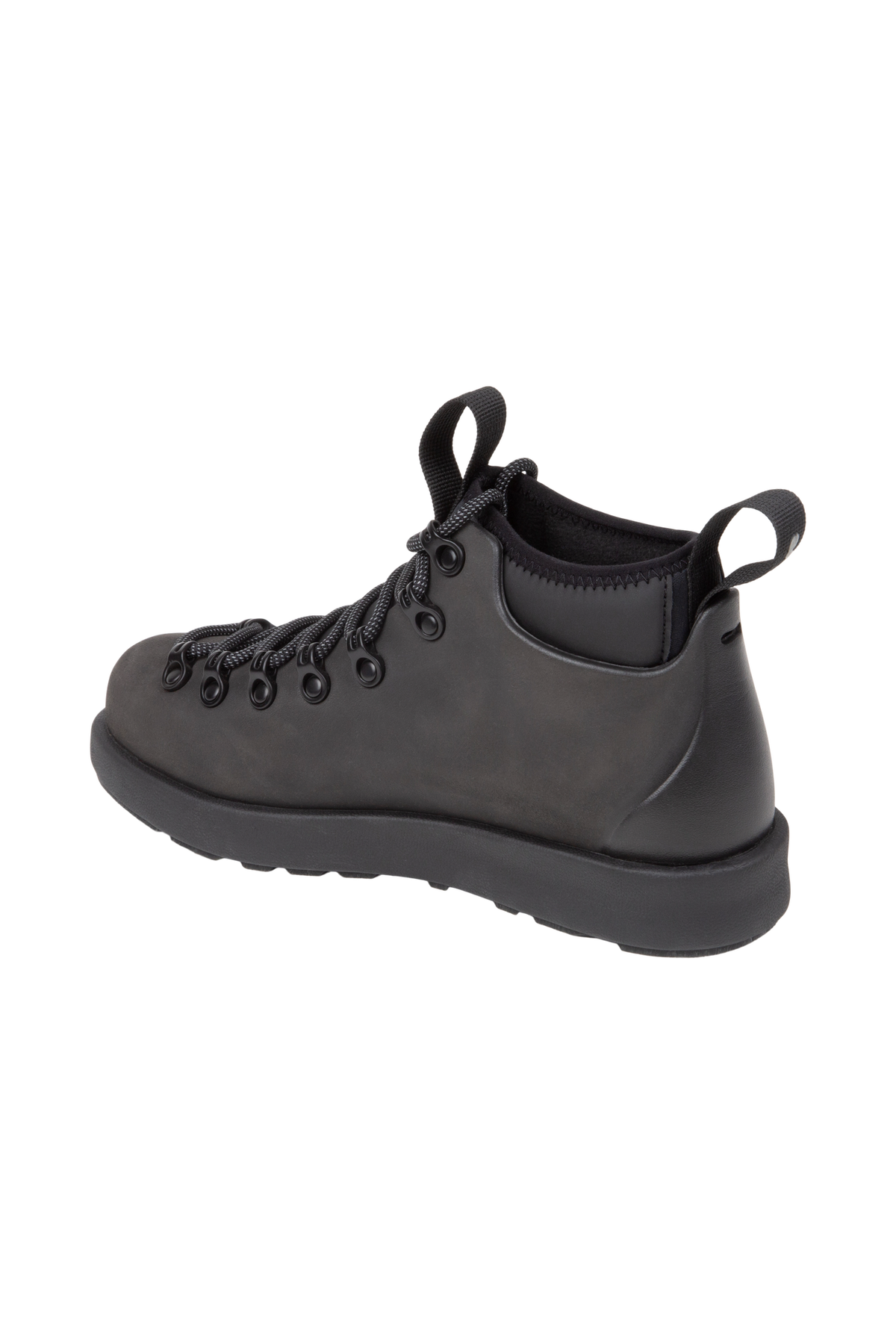 Bottom view of a Native Shoes Fitzsimmons Venture | Jiffy Black / Jiffy Black Footwear in Jiffy Black / Jiffy Black