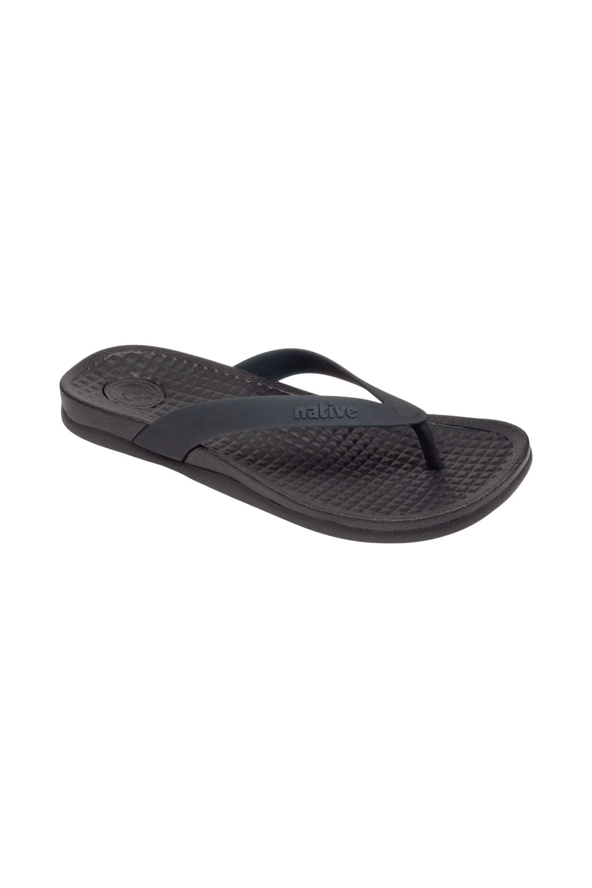 Bottom view of a Native Shoes Paolo Wanderfoam | Jiffy Black / Jiffy Black Footwear in Jiffy Black / Jiffy Black