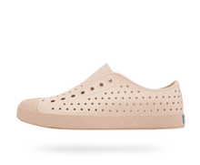 Side view of a Native Shoes Adults Jefferson Bloom Footwear in Bone White / Soy Beige / Shell Speckle