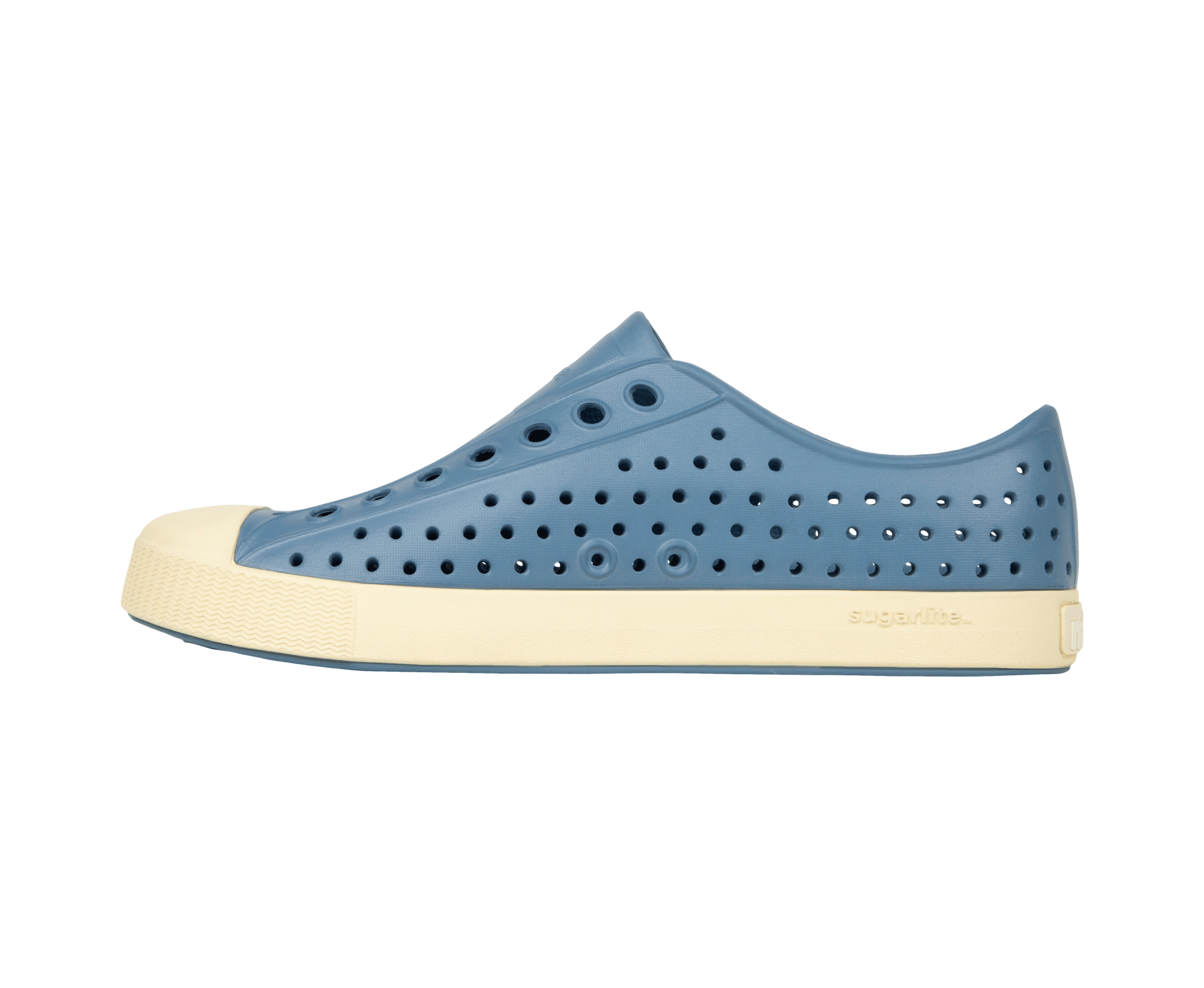 Bottom view of a Native Shoes Jefferson | Oasis Blue / Bone White Footwear in Oasis Blue / Bone White