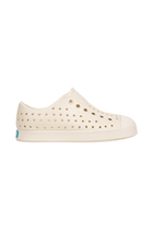 Side view of a Native Shoes Kids Jefferson Kids Footwear in Bone White / Bone White