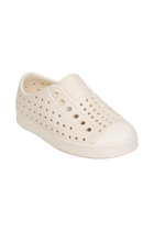 Bottom view of a Native Shoes Kids Jefferson Kids | Bone White / Bone White Footwear in Bone White / Bone White