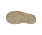 Bottom view of a Native Shoes Kids Jefferson Print Kids | Flax Tan / Shell White / Freesia Leopard Footwear in Flax Tan / Shell White / Freesia Leopard