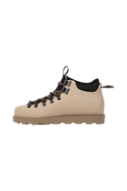 Angled view of a Native Shoes Fitzsimmons Citylite | Flax Tan / Flax Tan / Jiffy Black Footwear in Flax Tan / Flax Tan / Jiffy Black