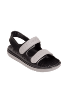 Bottom view of a Native Shoes Kids Chase Kids | Jiffy Black / Satellite Grey Footwear in Jiffy Black / Satellite Grey