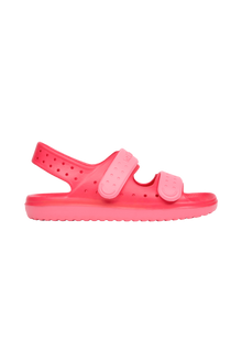 Side view of a Native Shoes Kids Chase Kids Footwear in Popsicle Pink / Flamingo Pink