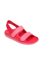 Angled view of a Native Shoes Kids Chase Kids | Popsicle Pink / Flamingo Pink Footwear in Popsicle Pink / Flamingo Pink