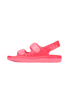 Bottom view of a Native Shoes Kids Chase Kids | Popsicle Pink / Flamingo Pink Footwear in Popsicle Pink / Flamingo Pink