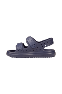 Angled view of a Native Shoes Kids Chase Kids | Regatta Blue / Regatta Blue Footwear in Regatta Blue / Regatta Blue