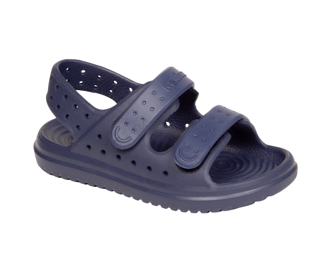 Bottom view of a Native Shoes Kids Chase Kids | Regatta Blue / Regatta Blue Footwear in Regatta Blue / Regatta Blue