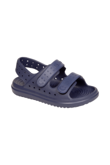 Bottom view of a Native Shoes Kids Chase Kids | Regatta Blue / Regatta Blue Footwear in Regatta Blue / Regatta Blue