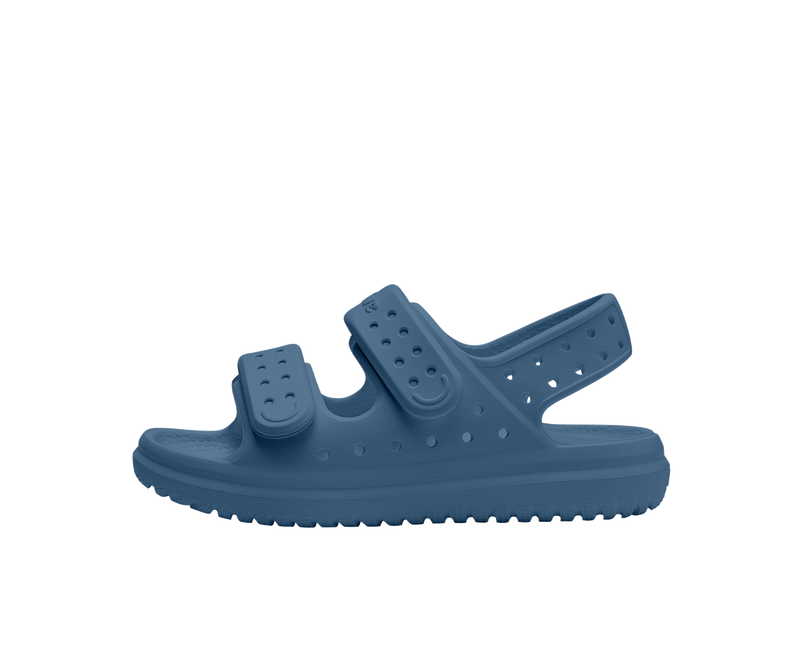 Side view of a Native Shoes Kids Chase Kids Footwear in Oasis Blue / Oasis Blue
