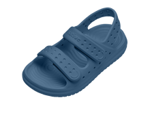 Angled view of a Native Shoes Kids Chase Kids | Oasis Blue / Oasis Blue Footwear in Oasis Blue / Oasis Blue