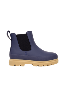 Side view of a Native Shoes Kids Kensington Chelsea Kids Footwear in Rgtabl/Gumbr