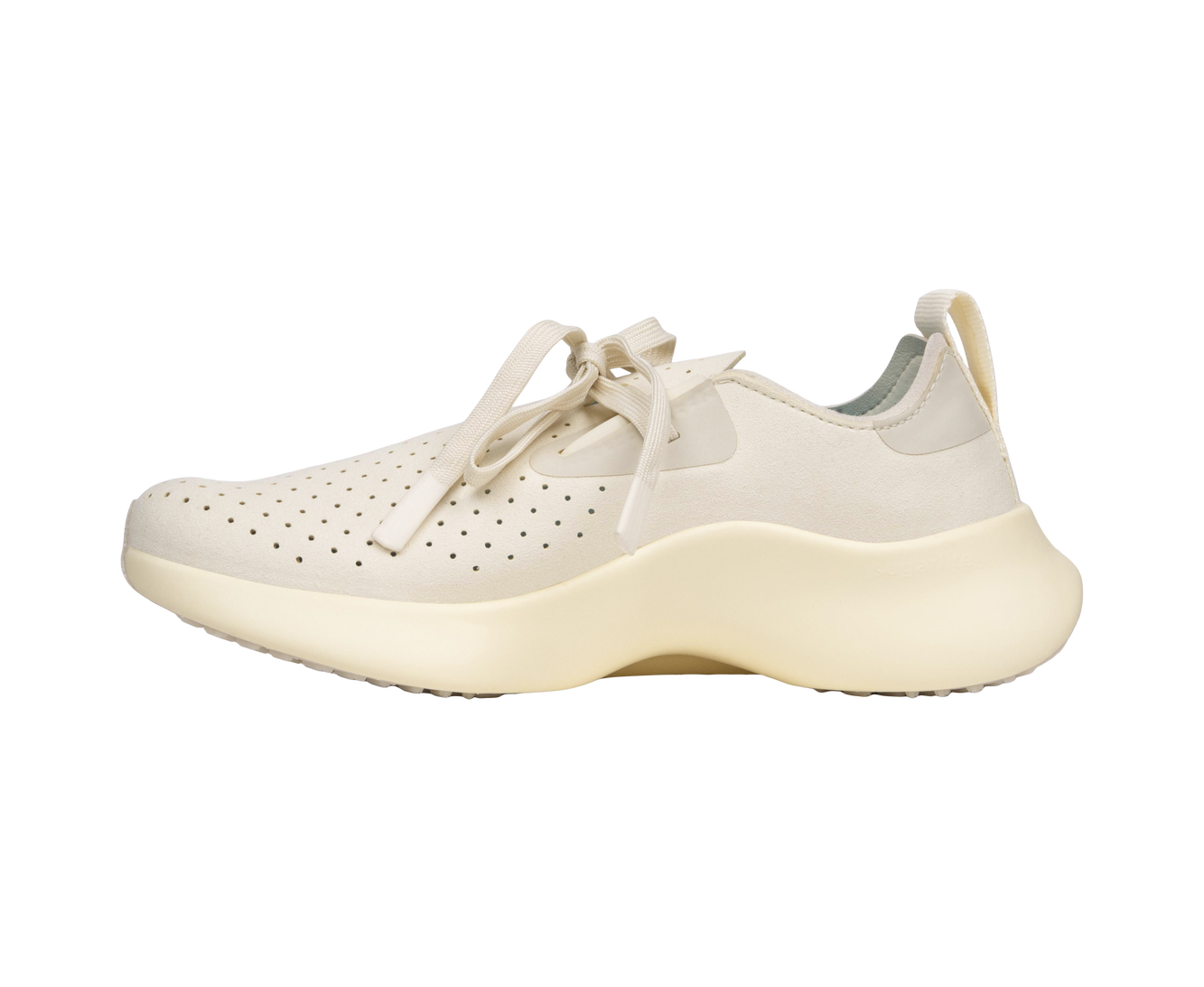 Bottom view of a Native Shoes Apollo 10 | Bone White / Tapioca Off White Footwear in Bone White / Tapioca Off White