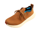 Angled view of a Native Shoes Apollo 10 | Quicksand Brown / Tapioca Off White Footwear in Quicksand Brown / Tapioca Off White