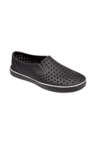 Bottom view of a Native Shoes Miles Wanderfoam | Jiffy Black / Jiffy Black Footwear in Jiffy Black / Jiffy Black