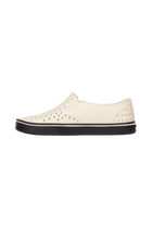 Angled view of a Native Shoes Miles Wanderfoam | Bnwht/Jfyblk Footwear in Bnwht/Jfyblk