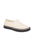 Bottom view of a Native Shoes Miles Wanderfoam | Bnwht/Jfyblk Footwear in Bnwht/Jfyblk