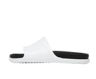 Side view of a Native Shoes Adults Spencer Lx Wanderfoam Footwear in Shell White / Jiffy Black