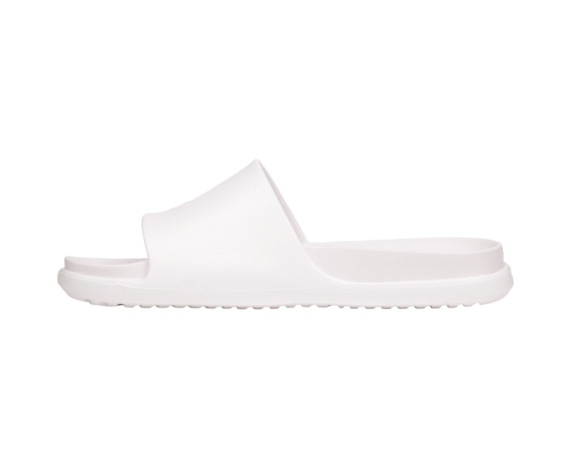 Angled view of a Native Shoes Spencer Lx Wanderfoam | Shell White / Shell White Footwear in Shell White / Shell White