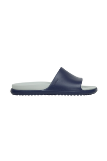 Side view of a Native Shoes Adults Spencer Lx Wanderfoam Footwear in Regatta Blue / Hyams Grey