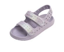 Angled view of a Native Shoes Kids Chase Bio-Bling Kids | Future Purple Bling / Future Purple Footwear in Future Purple Bling / Future Purple