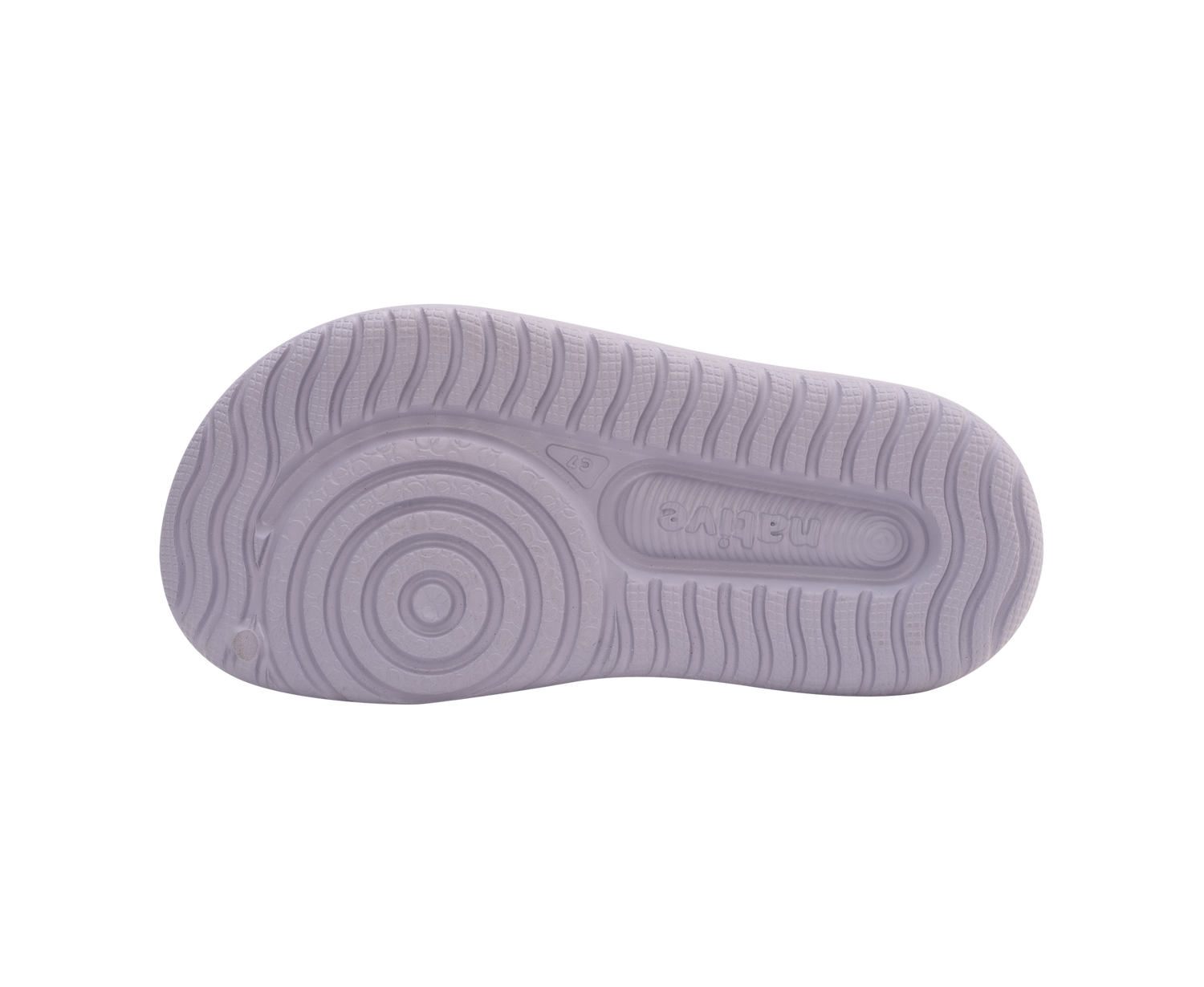 Bottom view of a Native Shoes Kids Chase Bio-Bling Kids | Future Purple Bling / Future Purple Footwear in Future Purple Bling / Future Purple