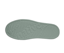 Bottom view of a Native Shoes Jefferson Wanderfoam Print | Relax Green / Shell White / Freesia Star Badge Footwear in Relax Green / Shell White / Freesia Star Badge