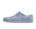 Side view of a Native Shoes Adults Jefferson Wanderfoam Print Footwear in Dawn Blue / Skyway Trans / Floral