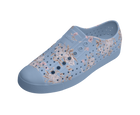 Angled view of a Native Shoes Jefferson Wanderfoam Print | Dawn Blue / Skyway Trans / Floral Footwear in Dawn Blue / Skyway Trans / Floral