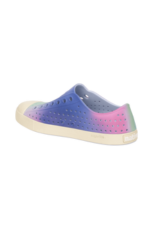 Bottom view of a Native Shoes Jefferson Wanderfoam Print | Skwybl/Bnwht/Fscosoftspec Footwear in Skwybl/Bnwht/Fscosoftspec