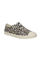 Bottom view of a Native Shoes Jefferson Wanderfoam Print | Bnwht/Bnwht/Leopard Footwear in Bnwht/Bnwht/Leopard