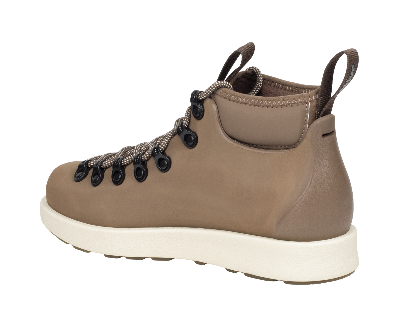 Bottom view of a Native Shoes Fitzsimmons Venture | Bstabr/Bnwht Footwear in Bstabr/Bnwht