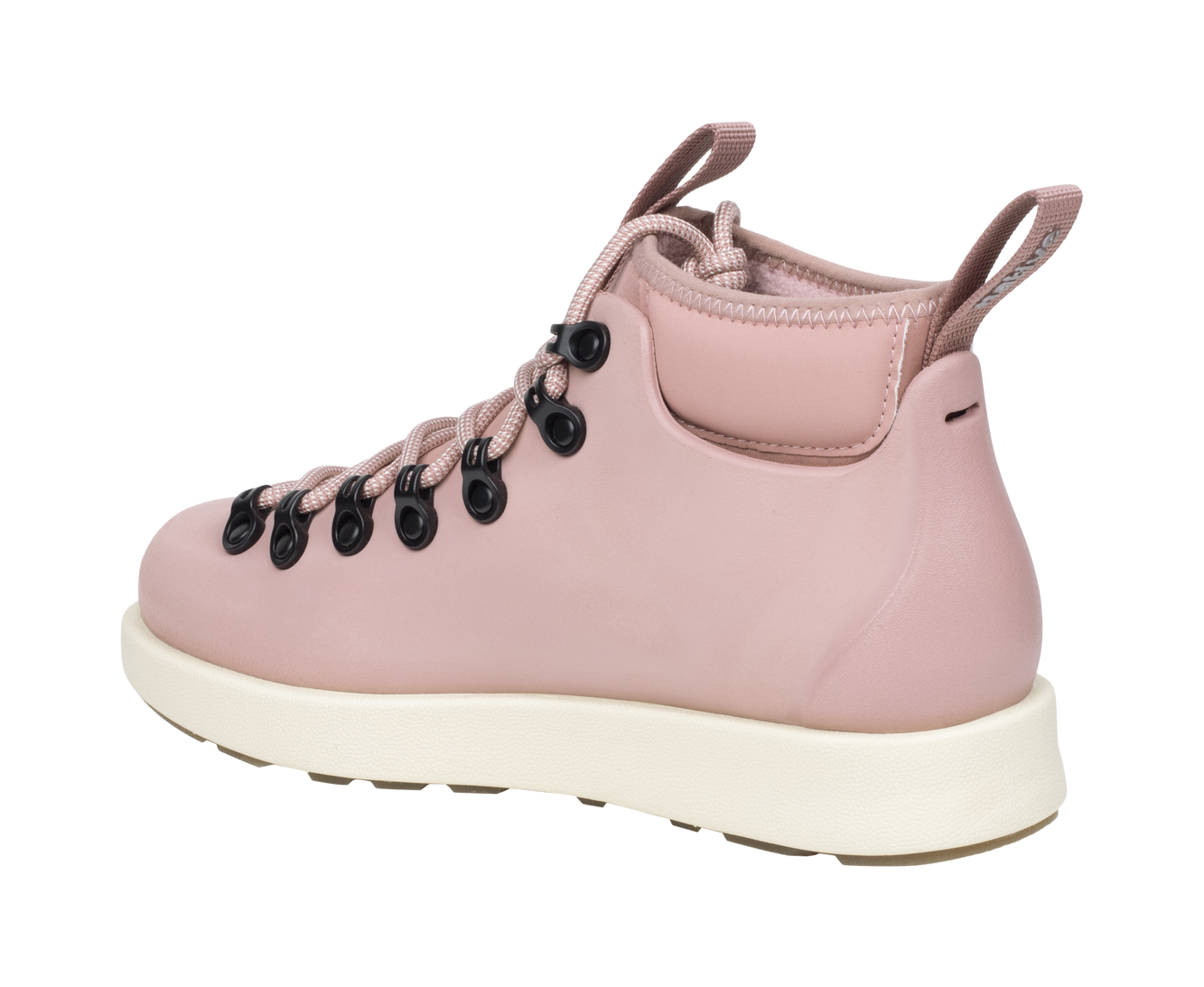 Bottom view of a Native Shoes Fitzsimmons Venture | Caypnk/Bnwht Footwear in Caypnk/Bnwht