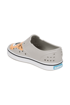Bottom view of a Native Shoes Kids Miles Block Kids | Slkgry/Shlwht/Corgidogbloc Footwear in Slkgry/Shlwht/Corgidogbloc