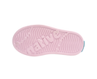 Bottom view of a Native Shoes Kids Jefferson Bio-Bling Kids | Barely Samba Bling / Shell White Footwear in Barely Samba Bling / Shell White