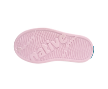 Bottom view of a Native Shoes Kids Jefferson Bio-Bling Kids | Barely Samba Bling / Shell White Footwear in Barely Samba Bling / Shell White