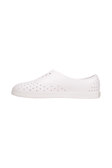 Angled view of a Native Shoes Jericho Wanderfoam | Shell White / Shell White Footwear in Shell White / Shell White