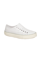 Bottom view of a Native Shoes Jefferson Arc Wanderfoam | Shell White / Whisper White Footwear in Shell White / Whisper White