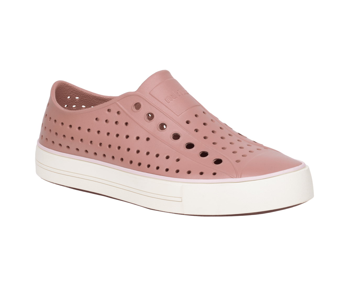 Bottom view of a Native Shoes Jefferson Arc Wanderfoam | Caypnk/Whsprwht Footwear in Caypnk/Whsprwht