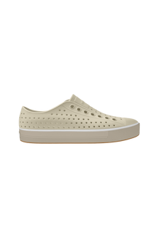 Side view of a Native Shoes Adults Jefferson Arc Wanderfoam Footwear in Bone White / Fog Beige