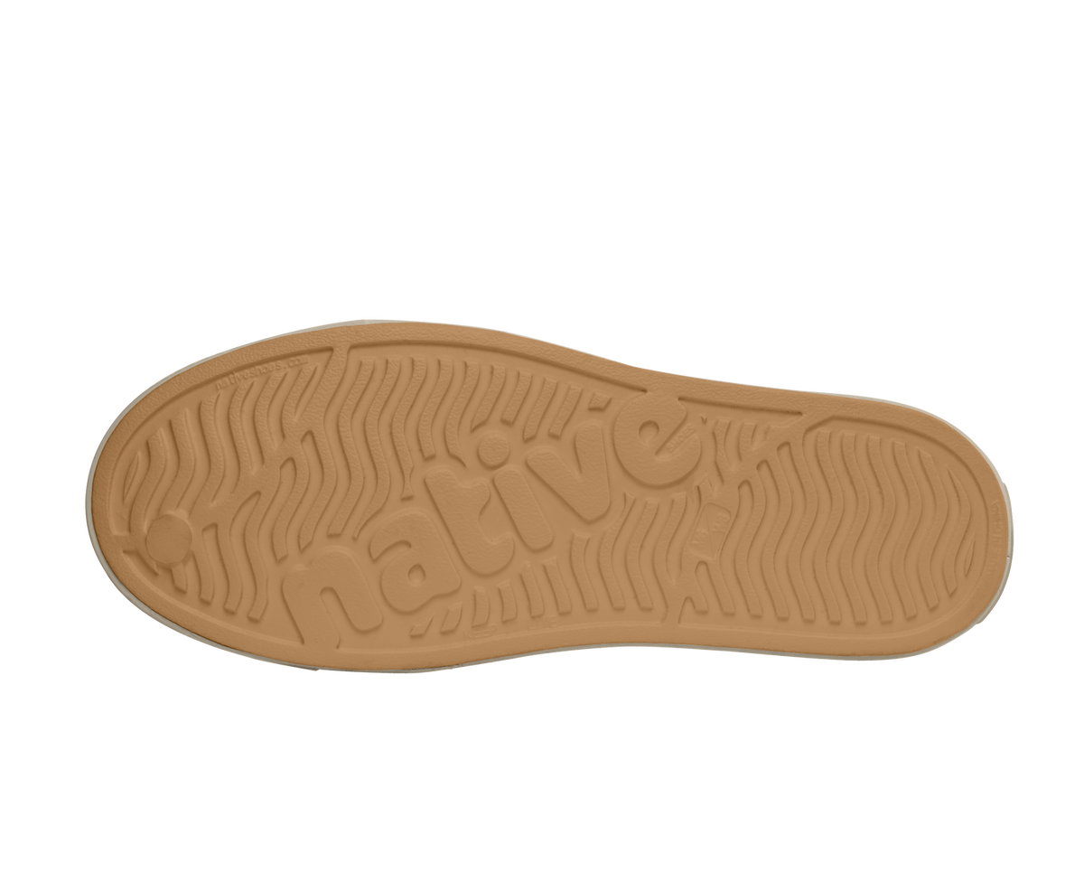 Bottom view of a Native Shoes Jefferson Arc Wanderfoam | Bone White / Fog Beige Footwear in Bone White / Fog Beige