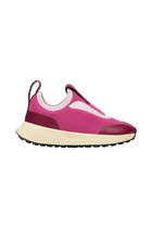 Side view of a Native Shoes Kids Robbie Dash Kids Footwear in Smbpnk/Tapoffwht/Jfyblk