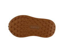 Bottom view of a Native Shoes Kids Robbie Dash Kids | Chameleon Pink / Tapioca Off White / Hazel Brown Footwear in Chameleon Pink / Tapioca Off White / Hazel Brown