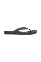 Side view of a Native Shoes Adults Paolo Wanderfoam Footwear in Jiffy Black / Jiffy Black
