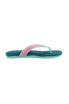 Side view of a Native Shoes Adults Paolo Wanderfoam Ombre Footwear in Faded Glory Blue / Fresco Green / Fresco Ombre