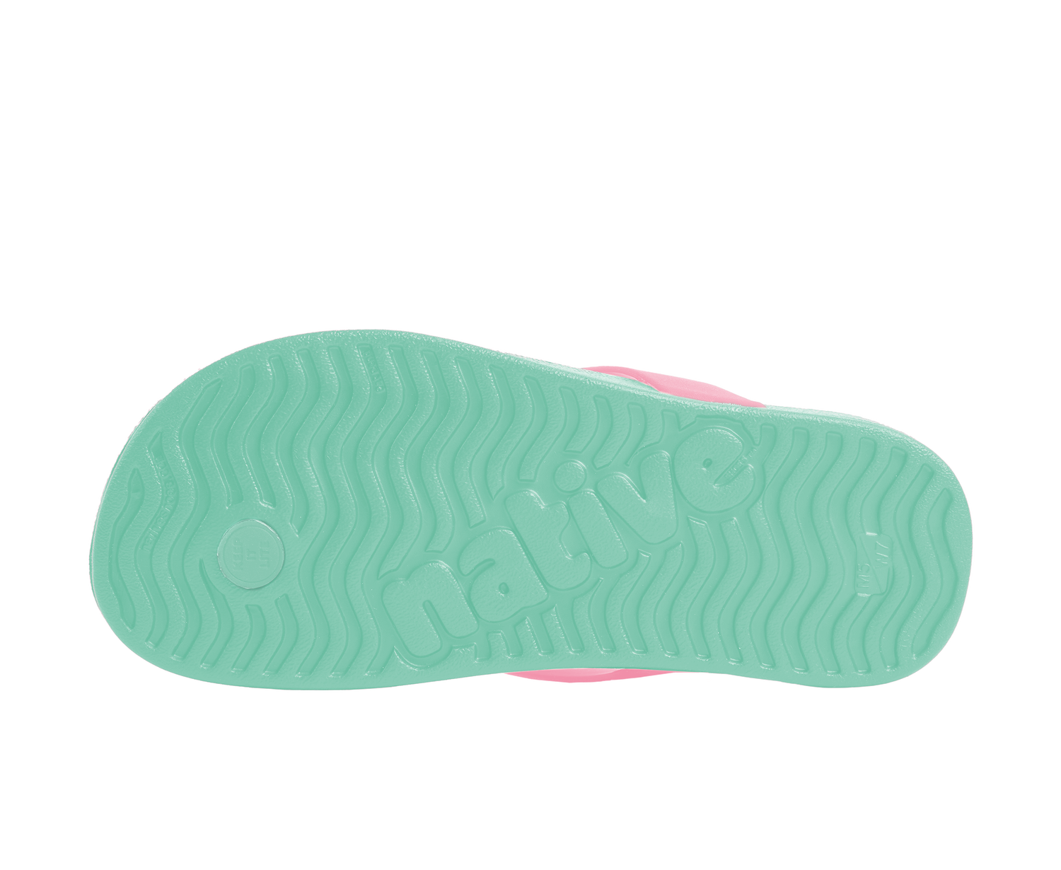 Bottom view of a Native Shoes Paolo Wanderfoam Ombre | Faded Glory Blue / Fresco Green / Fresco Ombre Footwear in Faded Glory Blue / Fresco Green / Fresco Ombre
